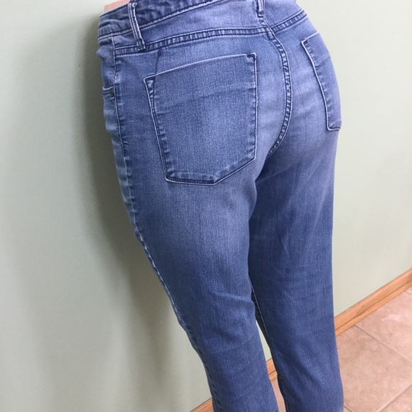 Blue  Jeans with zipper at the calf - Picture 3 of 5